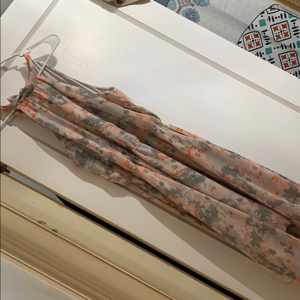 Light grey floral dress